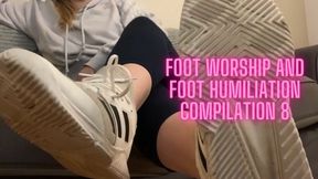 Foot Worship and Foot Humiliation Compilation 8 - Feet Sock Shoe Fetish Verbal Humiliation