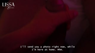 Unfaithful slut cheats on her boyfriend on the phone while giving blowjob