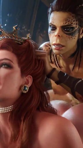 Redhead Queen Fucked Hard In The Ass By Her Futa Bestfriend - 3D Realistic HENTAI   Clip 1