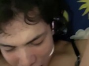 Trailer Shemale Cumshot, self facial and swallow cum in Quarantine