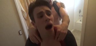 Dark-haired twink face fucked into next Tuesday