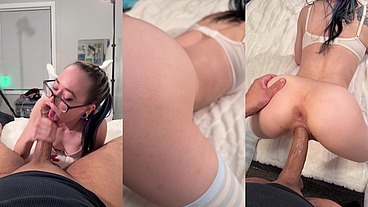 BARELY LEGAL TEEN WITH PERFECT ASS GETS CREAMPIE WITH NO WARNING