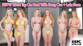NSFW Trying on Bikinis with Striptease & Flashing