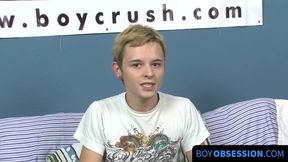 Inked twink Miles' jerking off and dildo stuffing adventure