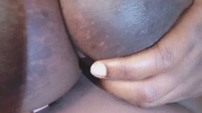 My dripping milky titties closeup