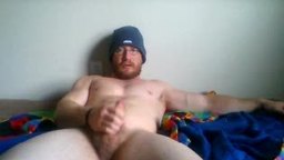 Muscled Up Lumberjack Strokes His Hard Wood!