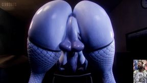 Huge Thicc Transgender Widowmaker Twerks Her Cock, Widowmaker Fucks Juno's Fat Ass