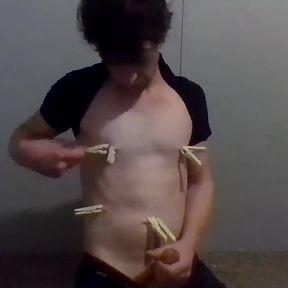 Clothespin Play Fetish Fanclub Video of the Month "bounce That Ass on My Chickcock"