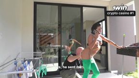 “I'm coming later today, I love you” - Cheating Housemaid Fucks the Boss