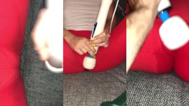 Small blonde teen slut squirts in her yoga pants