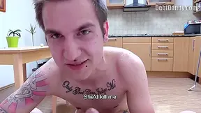 Dirty Tattooed Lad Got Jizzed