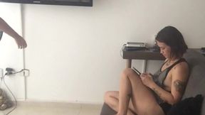 lesbian girls fuck in my living room