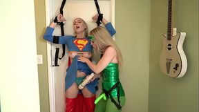 Kay Lovely & Sarah Taylor - Supergirl vs Poison Ivy - Lesbian Seduction (1080p)