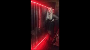 Slave in XXL cage is growing over!