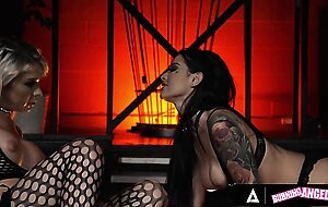 Trans Aubrey Kate Enjoys Some Hard Deepthroat With Katrina Jade In Small Hands' Sex Dungeon