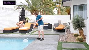 Sofi Ryan Can't Control Her Cunt Around The Pool Boy's Cock