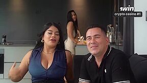 Cuckolding my friend's super hot wifey with a fat man rod - super-naughty oral jobs and rump juggle in Colombian