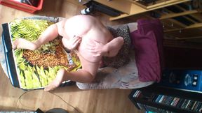 Nylonjunge in Pantyhose Is Horny on Facial Cumshot