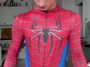 Twink in Spider-Man costume