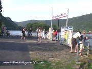 spectacular public nudity with sweet michelle