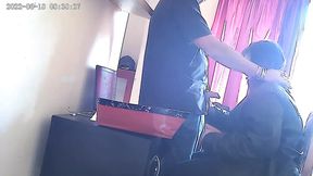 Secretary caught sucking the boss�s cock � office sex