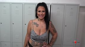 chubby goddess girl locker room creampie gangbang session