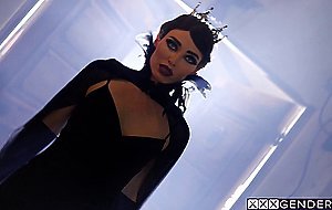 Hot Latina Snow White Emily Willis fucked by a shemale Queen Natalie Mars