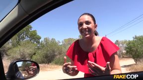 Spanish Whore Fucks Cop For Gasoline Trip 1 - Fake Cop