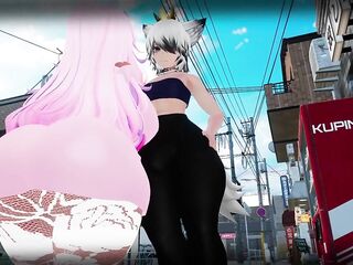 Large femboy wolfy dominates shortstack pink haired bimbo all day~ - Flowerbed's fate S3E3