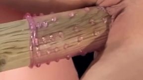 Mature Brunette MILF Stretched by BBC and Huge Toys