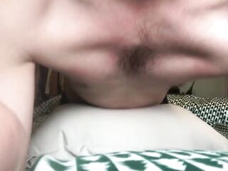 Hawt man humps pillow, then jerks off for jizz flow
