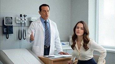 The gynecologist gives me a very strange exam, but I definitely enjoyed it.- AI PORN