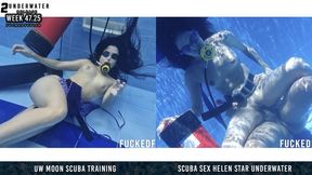WEEK 47 COMPILATION Underwater training bubbles Moonblack Helen Star Scuba sex
