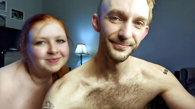 Redhead couple shares intimate bedroom moments in behind-the-scenes footage