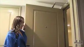 Brunette Sinn Sage licks cock and gets hard fucked