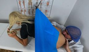 Gynecologist licked the patient&#039;s ass and fucked during exam!