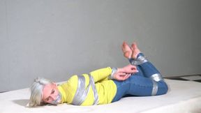 5120 Sandy in POV Cashmere and Barefoot Tape Up