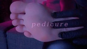 POV today pedicure for your breakfast copy