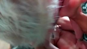 Threesome with a young skinny slut with two loads of cum in his ass