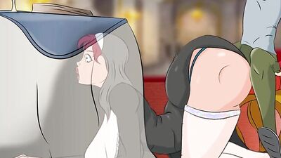Naughty nun with massive ass gets pounded hard in a RPG game