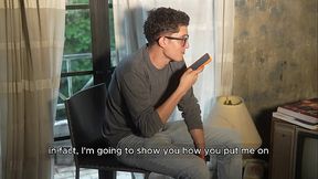LorenaDoll fucks nerd PipeBoy after sexy texting mistake and rides his big cock in cowgirl and doggy