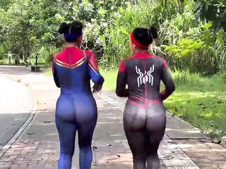 Passionate Spider-Woman vs. Anal Sex Lover with Her Friend's Boyfriend