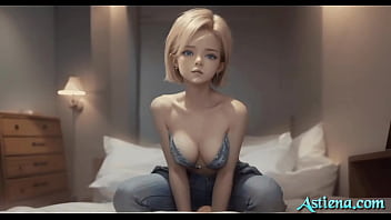 Cute Busty Young AI Blonde Loves Riding On A Cock