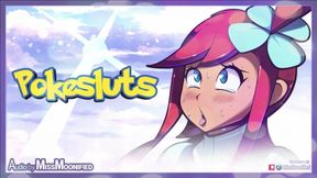 Skyla’s Pokeslut Plane Threesome Futa Blowjob POV