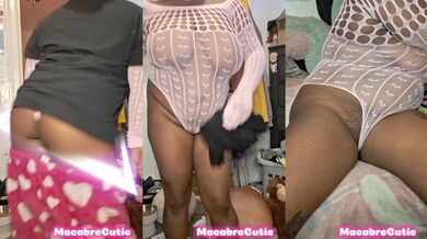 Chubby BBW teen twerking in PJs teases hubby with bubble butt dance