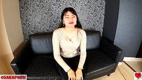 Shiori's First Porn Job - Sweet Asian Minx Chats and Screams with Real Orgasm