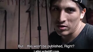 Spanish amateur latino worker trades anal for cash with documentary filmmaker: pov latin twink barebacking for money