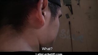 Spanish amateur latino worker trades anal for cash with documentary filmmaker: pov latin twink barebacking for money