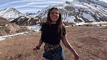 Depois da carona ela deu o cú no vale nas cordilheiras dos Andes - Infinitha