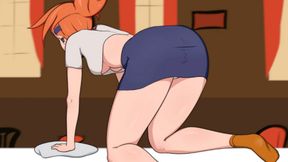 Cummy Friends - The Prank for Frankie to Give Us a Glimpse of Her Huge Butt - Part 3
